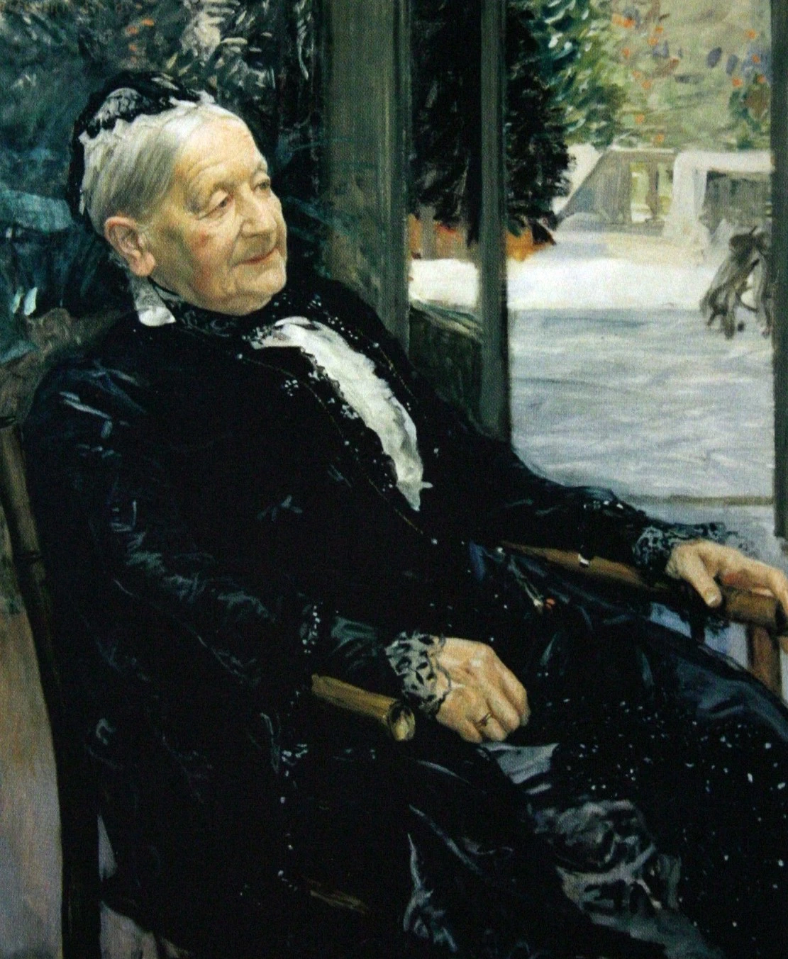 Leopold von Kalckreuth - Ritratto della signora Laura Beit (madre di Alfred Beit e Otto Beit)